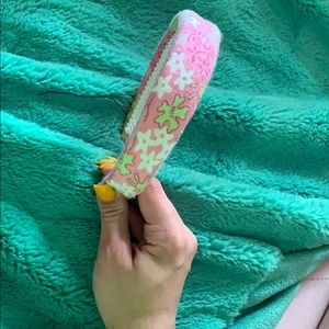 lilly pulitzer patterned headband in happy hippos